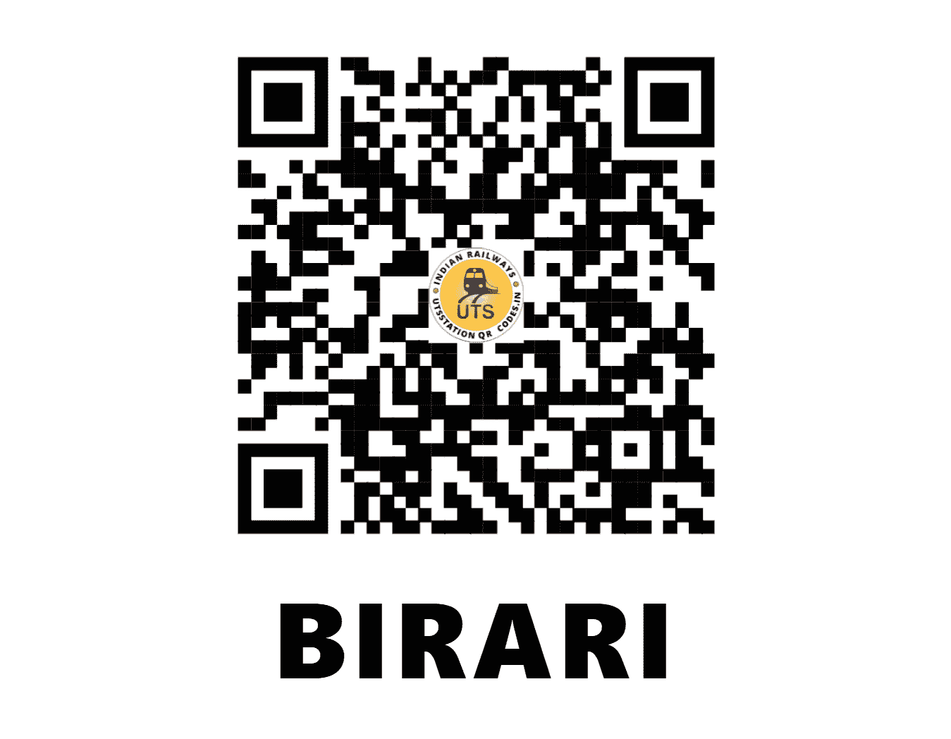UTS QR Code for BIRARI - BRRI (NC - UTTAR PRADESH)
